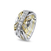 Золотой перстень с бриллиантами от Wickerring