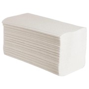 Полотенца бумажные листовые, 1-слойные, V сложение, 23*23 см., 200 л., 25 гр./25 пачек в коробке фото