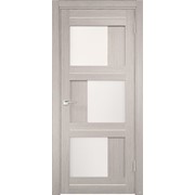 Дверь Z-2 тон Белая лиственница 2000*600 Остекление “Сатинат белое“ vrd-29811 Verda фотография