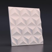 3D панель гипсовая “ГЕКСАКУБ“ размер 50х50 см фото