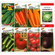 Семена овощных культур в красочной информативной упаковке