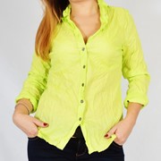 Рубашка женская неоновая салатовая 48-56 размеры