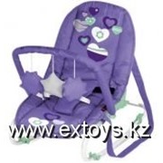 Шезлонг детский с игрушками Bertoni (Lorelli) Top Relax Violet hearts