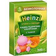 Хайнц Каша б/м 200 г пшенично-кукурузная с тыквой