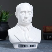 Бюст Путин средний белый 16см
