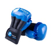 Перчатки для рукопашного боя PRO, к/з, синий, Rusco - 10 фотография