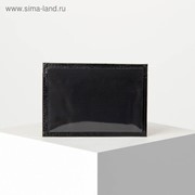 Картхолдер, 2 кармана для карт, цвет чёрный фото