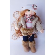 Игрушка текстильная кукла Кудряшка фото