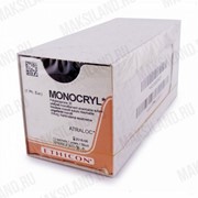 Монокрил 0, длина нити 70 см, фиолетовый, игла колющая 31 мм, 1/2 уп.12 фото