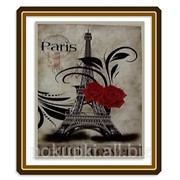 Набор для вышивки картины Париж 70х53см фотография