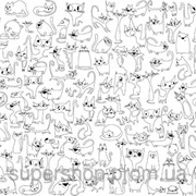 Наклейка - раскраска Веселые Коты 60х85см 201-1983269