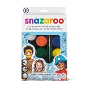 Набор аквагрима для мальчиков 8 цветов по 2мл + спонжик, кисточка Boy hanging palette kit Snazaroo 1180103 фотография