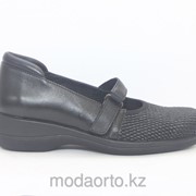 Туфли из эластичного стрейча черного цвета 7267 Леди Комфорт черный фото