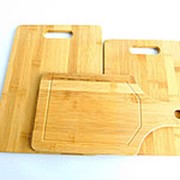 Доска разделочная, кухонная в наборе 3 в 1, деревянная (модель СВТ4009) фото