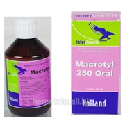 Макротил-250 орал (Macrotyl-250 Oral), антибиотик широкого спектра бактерицидного действия, Тилмикозин 25 % (основание) для перорального применения фото