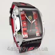 Мужские часы FERRARI - GT красные, механика с автозаводом, цвет корпуса серебро 0261