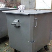 Металлические мусорные контейнеры 750 литров, 1 000 литров фото
