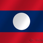 Флаг национальный Лаос фото