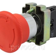 Кнопка XB2-BS542, грибок, с фикс, металл. осн, красная, 1НЗ контакт фотография