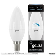 Gauss Лампа Gauss LED Candle-dim E14 7W 4100К диммируемая 103101207-D фото
