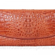 Кошелёк из кожи крокодила (цельная шкура) PCM 03 H Tan фотография