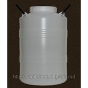 Пластиковая бочка-бидон 50 литров с диаметром горловины 206 мм фотография