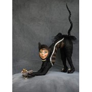 Авторская кукла “Кошка-мышка“ фото