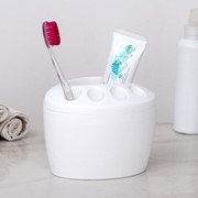 Подставка для зубных щёток «Камея», цвет МИКС фотография