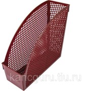 Подставки для документов deVENTE Накопитель д\бумаг верт. deVENTE.SIMPLE 10*25*27см бордовый фото