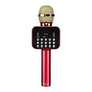 Беспроводной Bluetooth караоке микрофон K-316 со встроенной колонкой (Красный) фотография