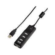 Хаб-разветвитель USB 2.0 Hama Switch 4порт. черный (00054590) фотография