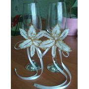 Свадебные бокалы «Волшебная орхидея» фото