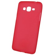 Чехол силиконовый матовый для Samsung Galaxy Grand Prime красный фотография