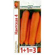 Семена моркови Морковь Нантская 4 серия 1+1/40 г фото