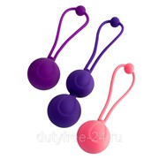 Набор из 3 вагинальных шариков BLOOM разного цвета фотография