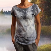 Женская футболка с размытым рисунком
