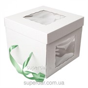 Коробка для торта, 300Х300Х250 мм, белая