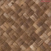 Мозаика из кокосовой скорлупы фотография