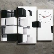 Часы настенные модульные «Абстракция», 60 × 80 см фотография