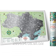 Скретч карта “Travel Map Моя Рідна Україна“ фото
