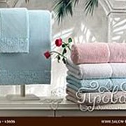 Подарочный набор полотенец для ванной 3 пр. Tivolyo Home FORZA хлопковая махра белый фотография