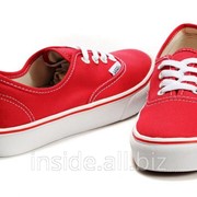 Кеды Vans Classic Canvas красные фото