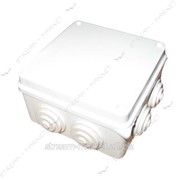 Коробка распределительная наружного монтажа 100*100*70мм с резинками белая №435060