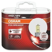 Лампа автомобильная Osram H3 55W Fog Breaker, 2шт, (62151FBR2)