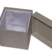 Коробка крышка-дно с тканью фото