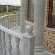 Перила балконные гранитные, Перила для балкона из гранита