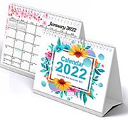 2022 Новый настольный календарь Простые цветы Ежемесячный календарь Планировщик повестки дня График Органайзер фото