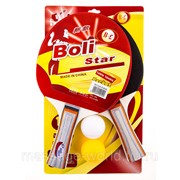 Набор для настольного тенниса 2 ракетки, 2 мяча Boli Star фото
