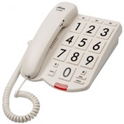 Телефон проводной RITMIX RT-520 ivory, без дисплея, с большими кнопками и крупн. цифрами, цвет слоно фото