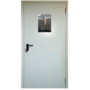 Дверь противопожарная однопольная EIW-60, остекленная, 500х900 мм.